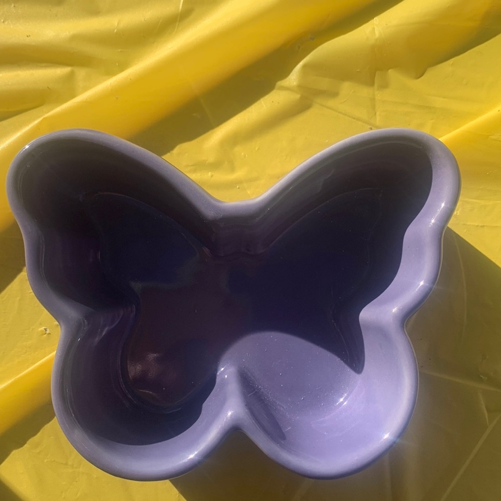 Purple ceramic butterfly